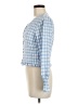 Missguided Checkered-gingham Blue Long Sleeve Blouse Size 8 - photo 5