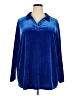 D&Co. Blue Long Sleeve Polo Size 3X - photo 1