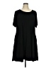Susan Graver Solid Black Casual Dress Size XL (petite) - photo 1