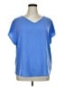 Apt. 9 100% Polyester Blue Short Sleeve Top Size 1X - photo 1