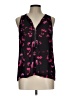 Abbeline 100% Polyester Hearts Black Sleeveless Blouse Size L - photo 1