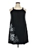 Assorted Brands Graphic Black Casual Dress Size 1X - photo 1
