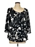 Violet & Claire 100% Polyester Black 3/4 Sleeve Blouse Size L - photo 1