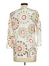Crosby 100% Polyester Multi Color White 3/4 Sleeve Blouse Size M - photo 2