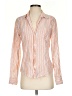 Frank & Eileen Stripes Orange Long Sleeve Blouse Size S - photo 1