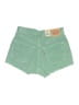 Levi's 100% Cotton Green Denim Shorts Size 27 waist - photo 2