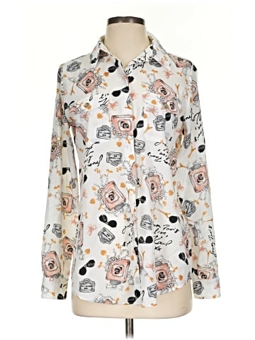 Karl Lagerfeld Paris Long Sleeve Blouse (view 1)