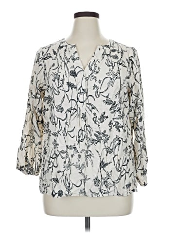 Philosophy Republic Clothing 3/4 Sleeve Blouse (view 1)