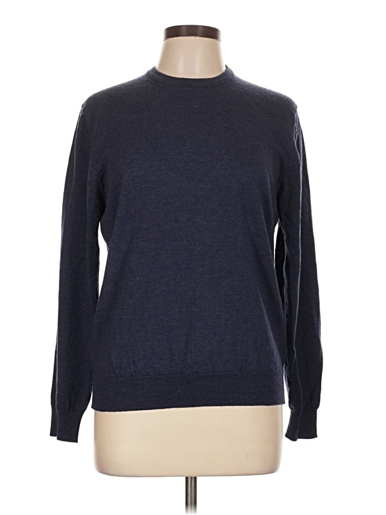 Pre-owned Assorted Brands Wool Sweater In Blue