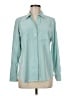 Chico's Teal Long Sleeve Button-Down Shirt Size Med (1) - photo 1