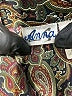 Anna 100% Polyester Paisley Black Long Sleeve Blouse Size S - photo 7