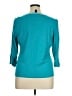 Karen Scott 100% Cotton Teal Pullover Sweater Size XL - photo 2