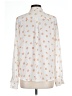 Lumiere 100% Polyester Polka Dots Ivory Long Sleeve Blouse Size L - photo 2