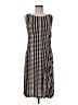 Tory Burch 100% Rayon Houndstooth Black Casual Dress Size M - photo 1
