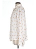 Lumiere 100% Polyester Polka Dots Ivory Long Sleeve Blouse Size L - photo 5