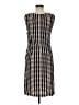 Tory Burch 100% Rayon Houndstooth Black Casual Dress Size M - photo 2