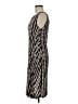 Tory Burch 100% Rayon Houndstooth Black Casual Dress Size M - photo 5