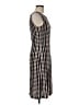 Tory Burch 100% Rayon Houndstooth Black Casual Dress Size M - photo 4
