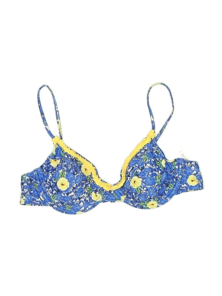 Pre-owned Unbranded Swimsuit Top Blue Swimwear
