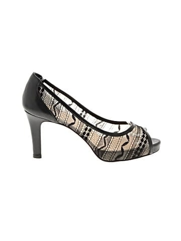 Christian Louboutin Lace Ambro Pizzo Peep Toe Pumps 90mm  (view 1)
