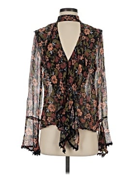 Nicholas Long Sleeve Silk Top (view 1)