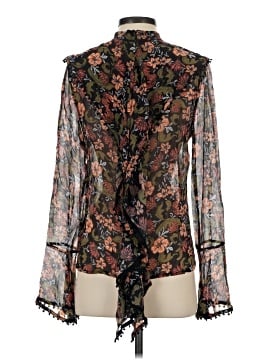 Nicholas Long Sleeve Silk Top (view 2)