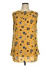 Anne Klein 100% Polyester Yellow Sleeveless Blouse Size XL - photo 1