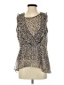 CAbi 100% Polyester Tan Ivory Tank Top Size S - photo 1