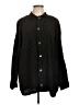 CP Shades 100% Rayon Black Long Sleeve Button-Down Shirt Size L - photo 1