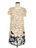 Lux 100% Viscose Floral Blue Ivory Kimono Size M - photo 1