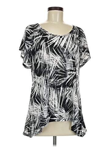 Brittany Black Short Sleeve Blouse (view 1)