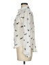 Holding Horses Print Ivory Long Sleeve Blouse Size 6 - photo 5