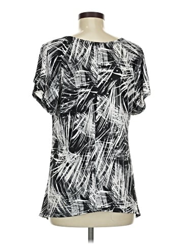 Brittany Black Short Sleeve Blouse (view 2)