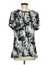 Brittany Black Black Short Sleeve Blouse Size M - photo 2