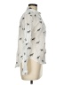 Holding Horses Print Ivory Long Sleeve Blouse Size 6 - photo 4