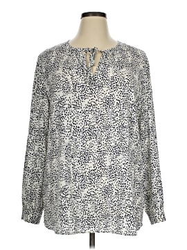 Nordstrom Long Sleeve Silk Top (view 1)