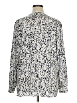 Nordstrom Long Sleeve Silk Top (view 2)
