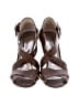 Alfani 100% Leather Brown Sandals Size 5 1/2 - photo 2