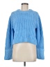 J.Crew 100% Cotton Solid Blue Pullover Sweater Size M - photo 1