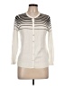 August Silk Ivory Cardigan Size L - photo 1