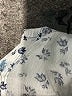 Unbranded Floral White Silver Long Sleeve Blouse Size M (estimated) - photo 7