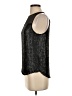 Parker 100% Silk Black Sleeveless Silk Top Size S - photo 5