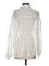ASOS Design 100% Polyester Polka Dots Ivory Long Sleeve Blouse Size 4 - photo 2