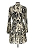 H&M 100% Polyester Print Ivory Cocktail Dress Size L - photo 2