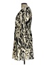 H&M 100% Polyester Print Ivory Cocktail Dress Size L - photo 5