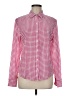 J. McLaughlin Checkered-gingham Pink Long Sleeve Button-Down Shirt Size 8 - photo 1