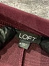 Ann Taylor LOFT Solid Burgundy Track Pants Size M - photo 7