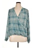 CAbi 100% Polyester Teal 3/4 Sleeve Blouse Size XL - photo 1