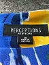 Perceptions Print Blue Cocktail Dress Size 14 - photo 7