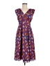 ModCloth 100% Polyester Paisley Purple Casual Dress Size M - photo 1